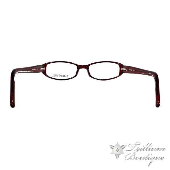 Structure 93 Women's Burgundy Glasses Frames - Picture 7 of 7